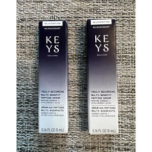 2 - KEYS Truly Becoming Multi-Benefit Peptide Serum .16oz 5ml Ea SAMPLES New-E5